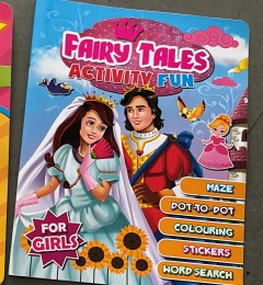 FAIRY TALES COLOURING ACTIVITY FOR GIRLS